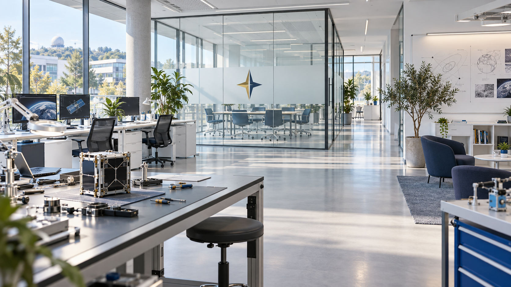 Koncepcyjne wnętrze laboratorium STAR-LAB